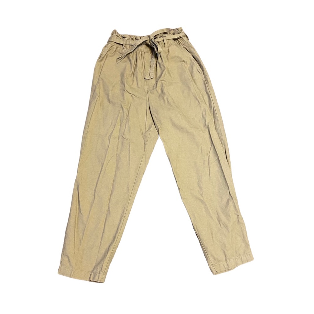 Hollister Paper bag khaki joggers, women’s size small